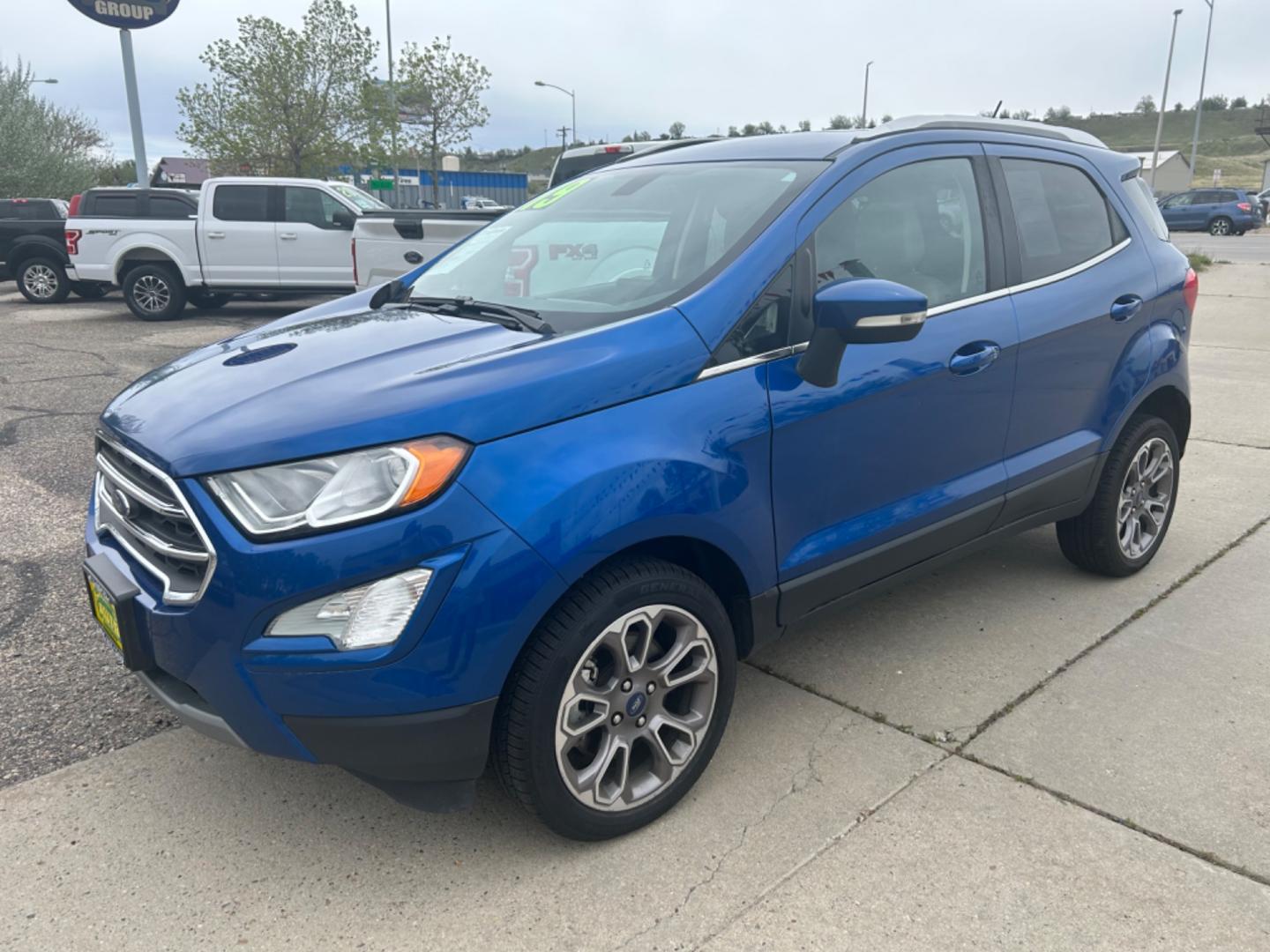 2019 BLUE /Black FORD ECOSPORT TITANIUM (MAJ6S3KL1KC) with an 2.0L engine, Automatic transmission, located at 3030 CY Ave, Casper, WY, 82604, (307) 265-3830, 42.827816, -106.357483 - Photo#1